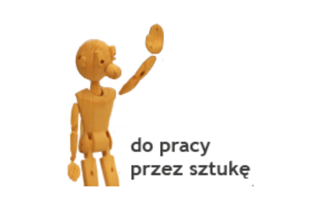 Logotyp projektu "Do pracy przez sztukę"