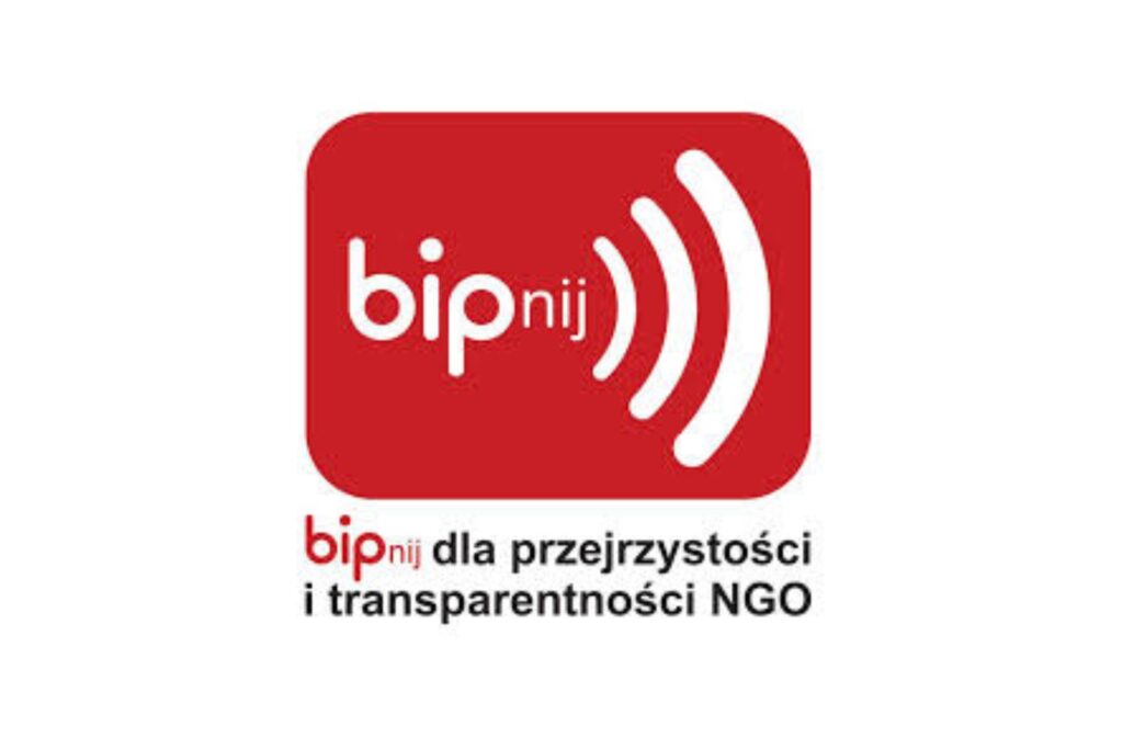 Logotyp projektu BIPnij dla przejrzystości i transparentności NGO