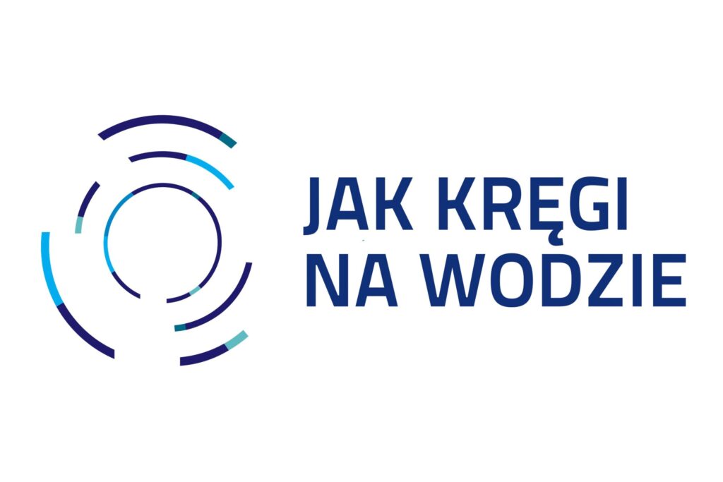 Logotyp projektu "Jak kręgi na wodzie"