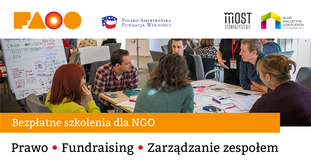 Zapraszamy na szkolenia „Fundraising w NGO” w ramach Mobilnej Akademii NGO MANGO