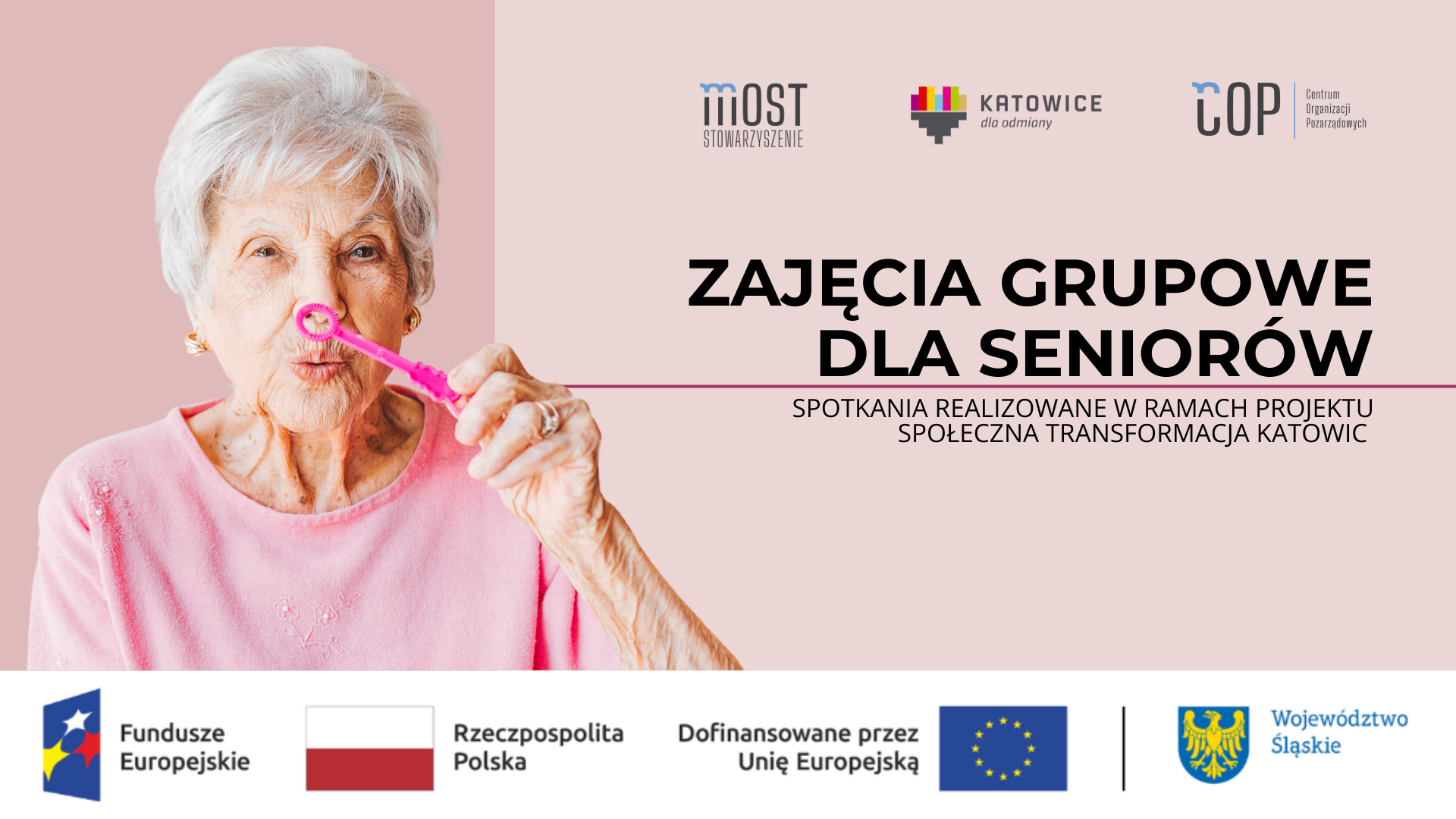 Zajęcia grupowe dla seniorów w ramach projektu Społeczna transformacja Katowic