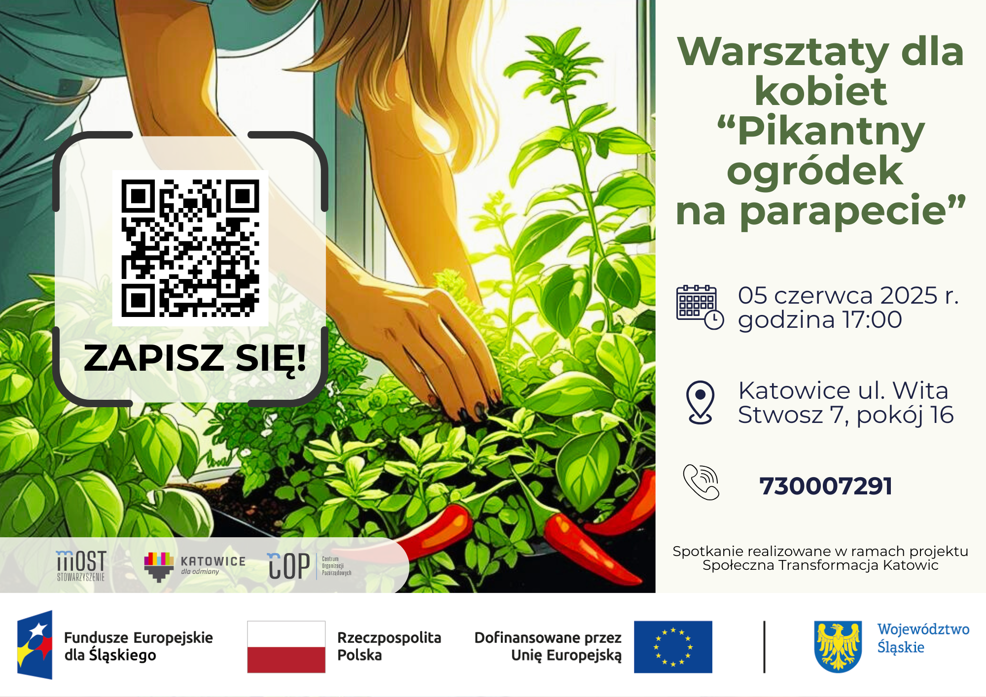 Warsztaty dla kobiet “Pikantny ogródek na parapecie”