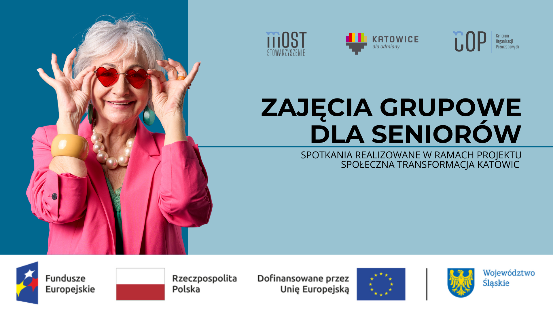 Zajęcia grupowe dla seniorów w ramach projektu Społeczna transformacja Katowic