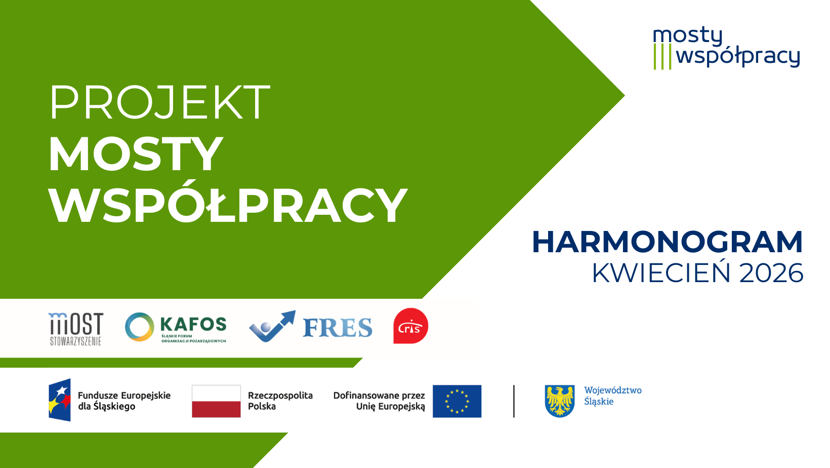 Harmonogram form wsparcia na miesiąc kwiecień 2026 „Mosty współpracy”